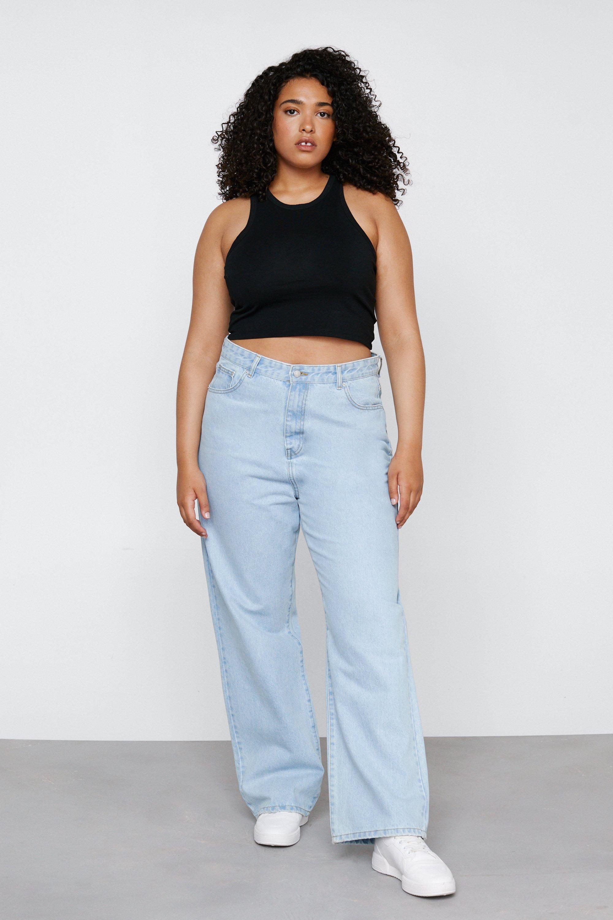 100 cotton jeans plus size sale